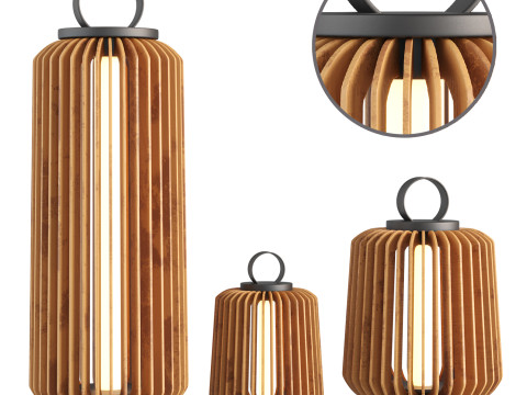 Portable Lantern Outdoor Light Model 3D
