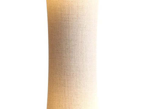 Fabric floor lamp Liana with a concave shape 3D Model