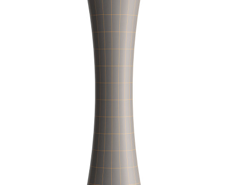 Fabric floor lamp Liana with a concave shape 3D 模型