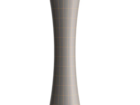 Fabric floor lamp Liana with a concave shape 3D Model
