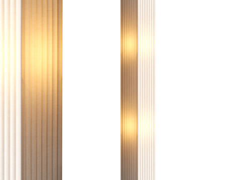 White fabric floor lamp Janno Model 3D