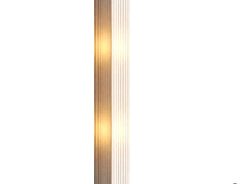 White fabric floor lamp Janno 3D-Modell