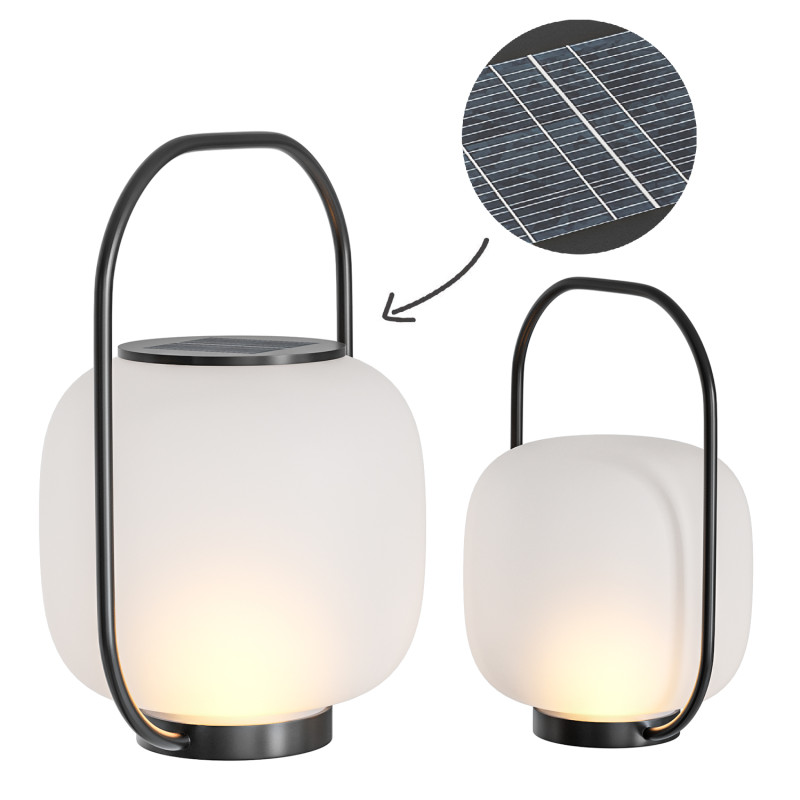 Waterproof Portable LED Rechargeable Solar Powered Outdoor Floor Lamp Modèle 3D .c4d .max .obj .3ds .fbx .stl .blend 