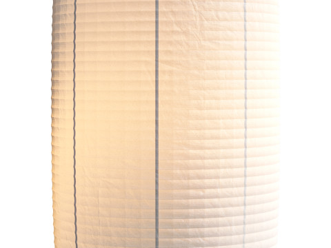 ACCORDION SPRING WOOD PAPER FLOOR LAMP BODY COLOR CREAM Modelo 3D