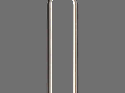 L&Acirc;MPADA DE PISO LED DE METAL ZUMRA APLIQA Modelo 3D