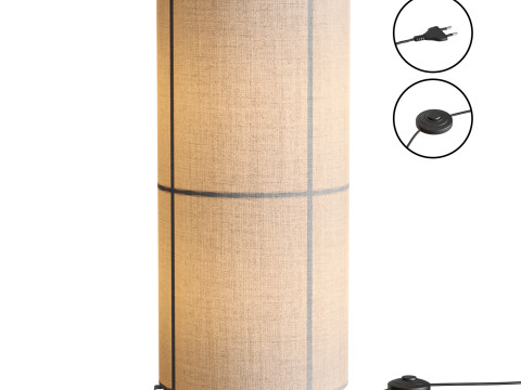 EXCLUSIVE FABRIC FLOOR LAMP STRIP Model 3D