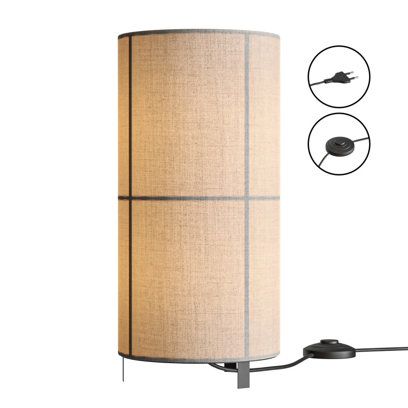 EXCLUSIVE FABRIC STRIP LAMPSHADE DESIGN TABLE LAMP 3D Модель .c4d .max .obj .3ds .fbx .stl .blend