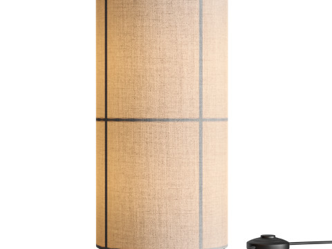 EXCLUSIVE FABRIC STRIP LAMPSHADE DESIGN TABLE LAMP 3D Модель