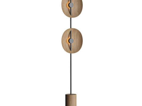 Double Moon Floor Lamp by Radilum Modelo 3D