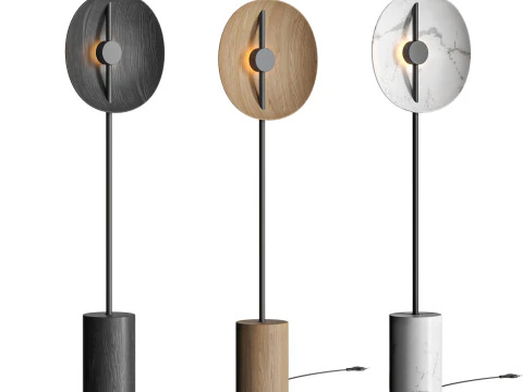 Double Moon Floor Lamp by Radilum 3D Model