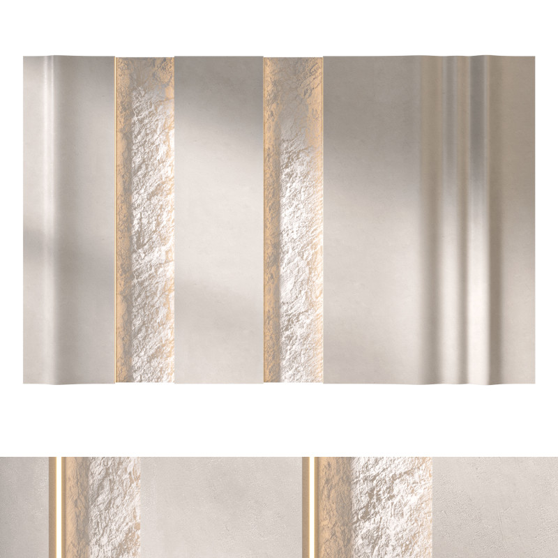 Headboard 3d Wall Panel 07 3D Model .c4d .max .obj .3ds .fbx .stl .blend