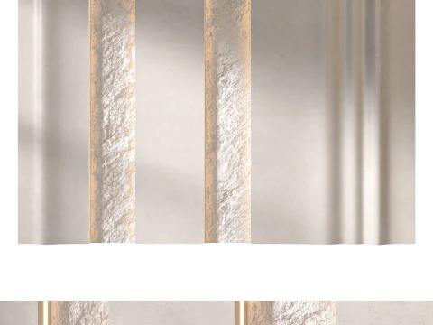 ヘッドボード 3D 壁パネル 07 3Dモデル