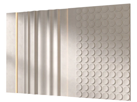 Headboard 3d Wall Panel 06 3D Model