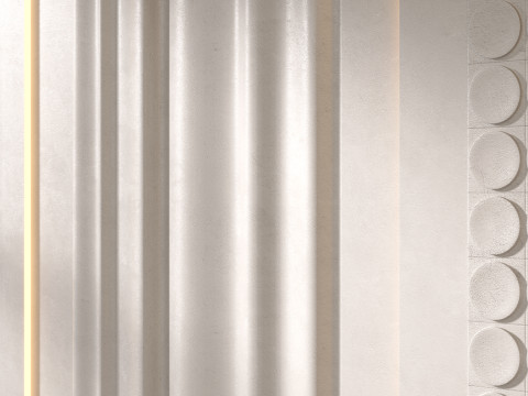 Headboard 3d Wall Panel 06 3D Model
