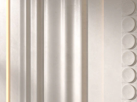 Headboard 3d Wall Panel 06 3D Model