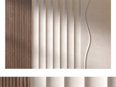 Headboard 3d Wall Panel 08 3D Модель