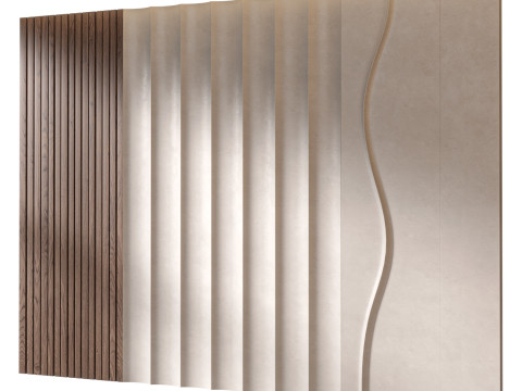 Headboard 3d Wall Panel 08 3D Model
