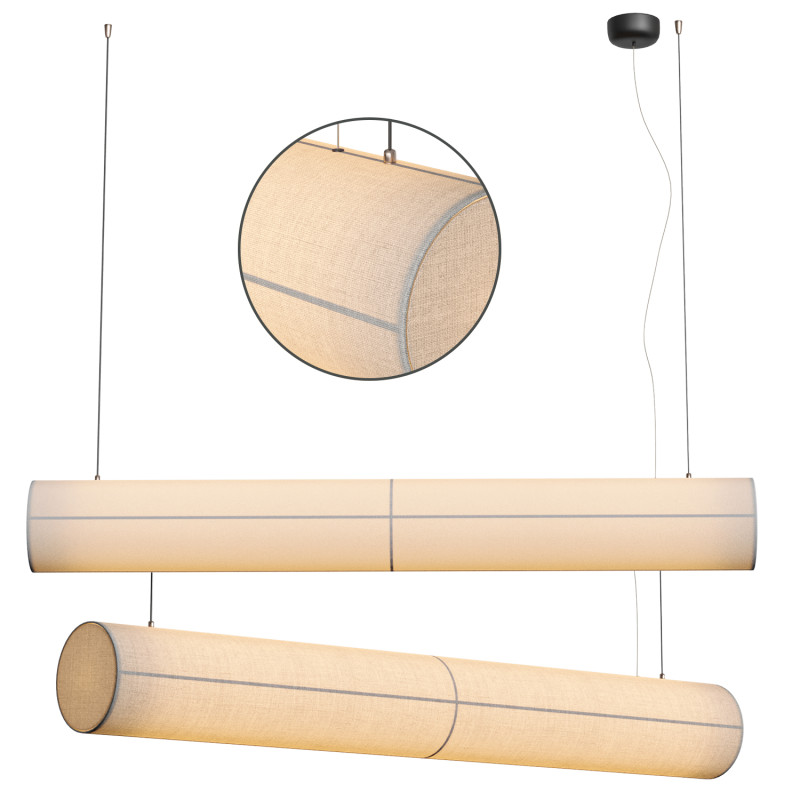 HASHIRA LINEAR PENDANT LAMP RAW Modello 3D .c4d .max .obj .3ds .fbx .stl .blend