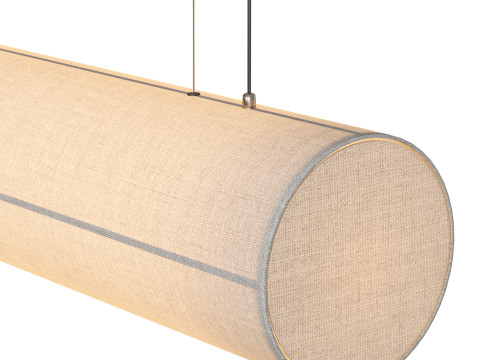 HASHIRA LINEAR PENDANT LAMP RAW Modello 3D
