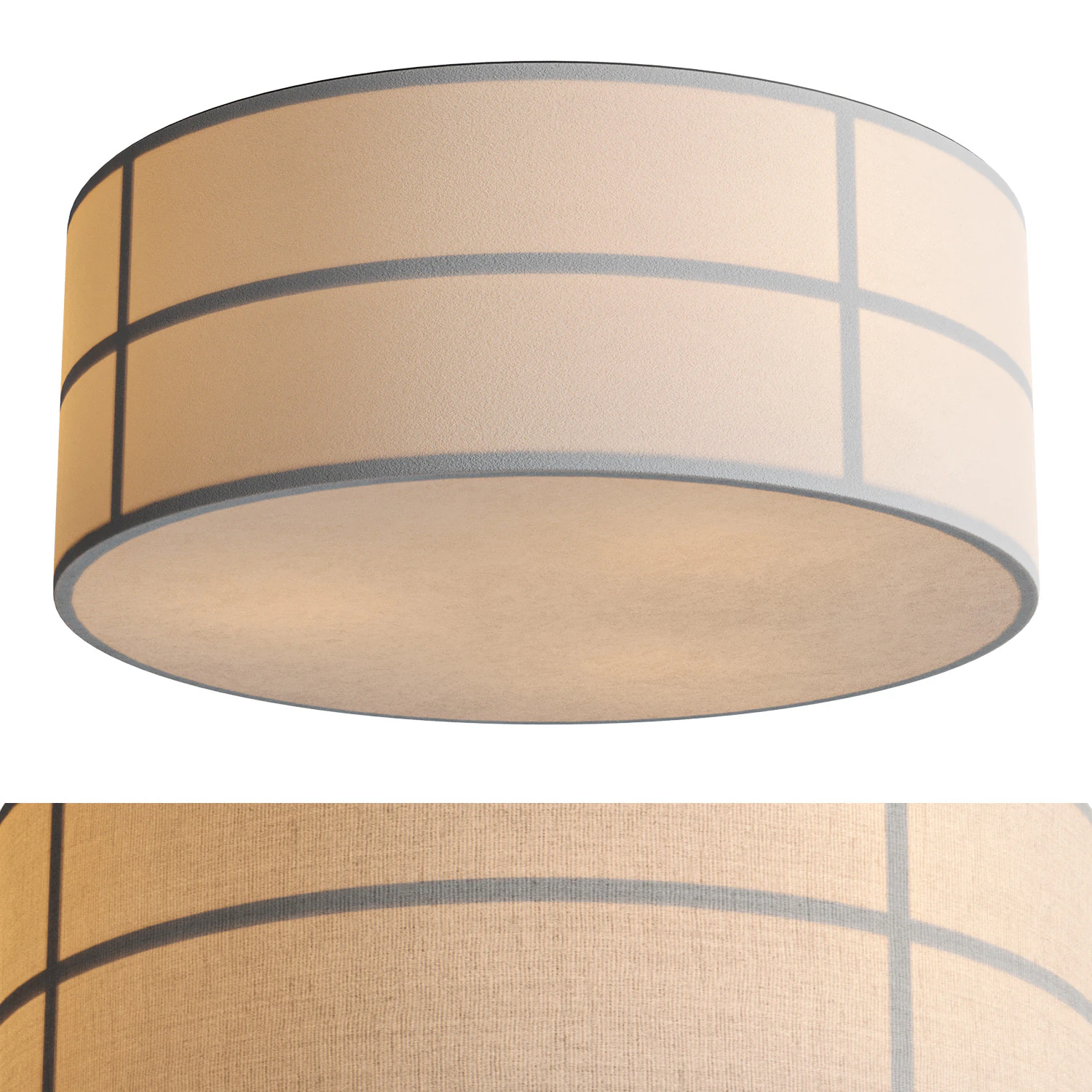 HASHIRA CEILING LAMP RAW 3D Model .c4d .max .obj .3ds .fbx .stl .blend