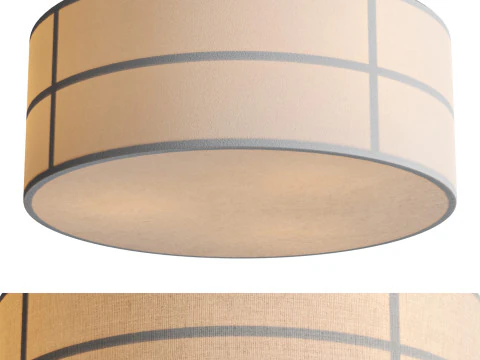 हाशिरा सीलिंग लैंप रॉ 3D मॉडल