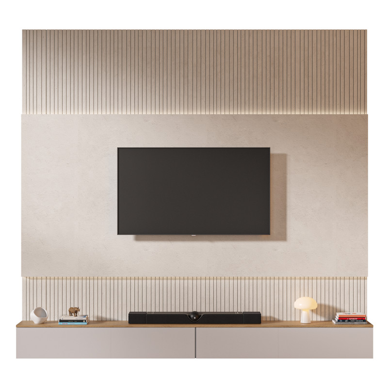 TV wall set 02 3D मॉडल .c4d .max .obj .3ds .fbx .stl .blend 