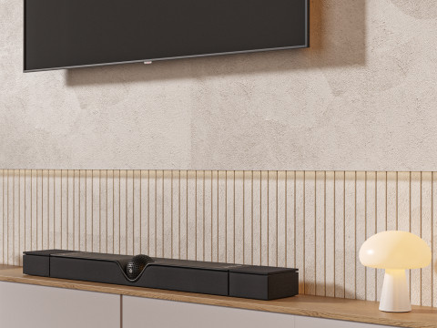 TV wall set 02 3D मॉडल