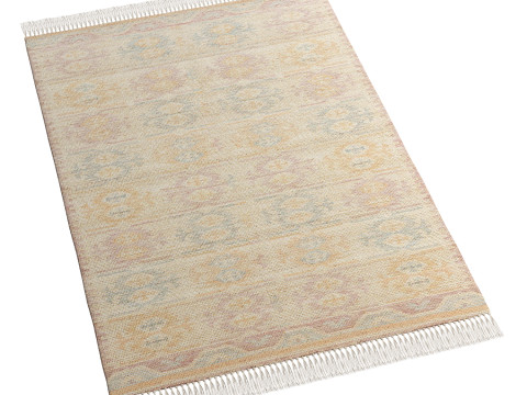 Jute Rug Himal Multicolour By Benuta 3D 모델