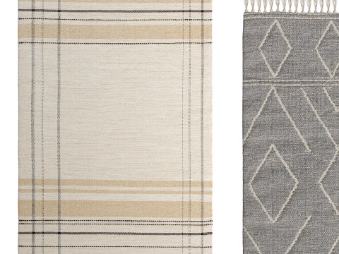 Wool Rug Bahati Beige By Benuta 3Dモデル
