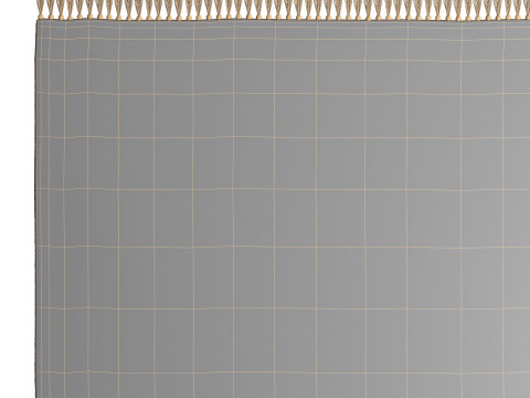 Wool Rug Bahati Beige By Benuta 3D Model