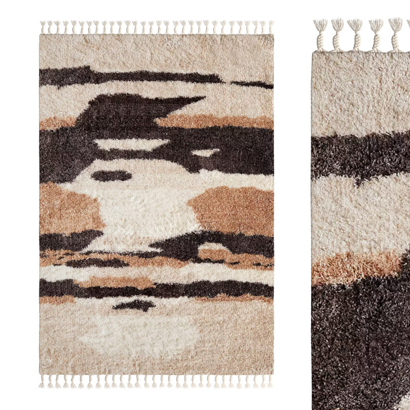 Storm Sky Abstract Shag Rug 3D Model .c4d .max .obj .3ds .fbx .stl .blend