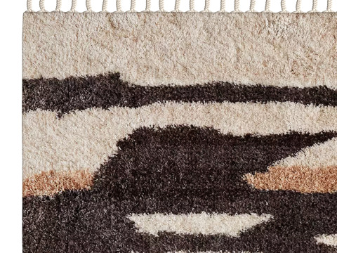 Storm Sky Abstract Shag Rug 3D Model
