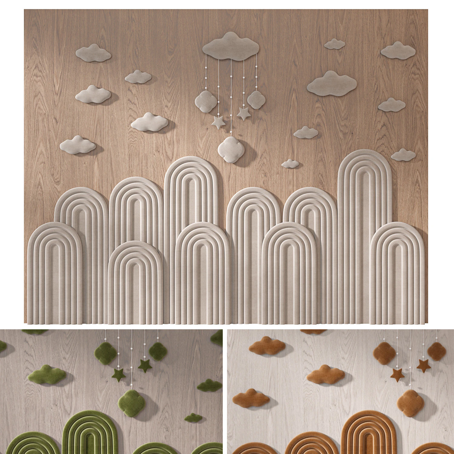 Kids 3D Wall panel 02 3D Model .c4d .max .obj .3ds .fbx .stl .blend 