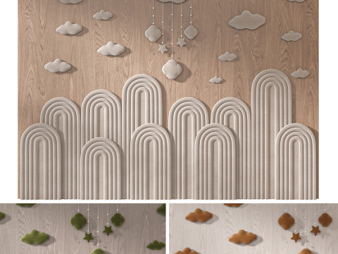 Kids 3D Wall panel 02 Model 3D