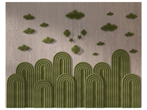 Kids 3D Wall panel 02 3D 模型