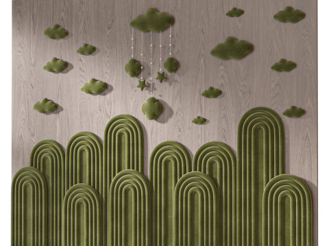 Kids 3D Wall panel 02 3D 模型