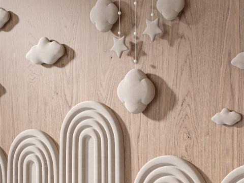Kids 3D Wall panel 02 3D 模型