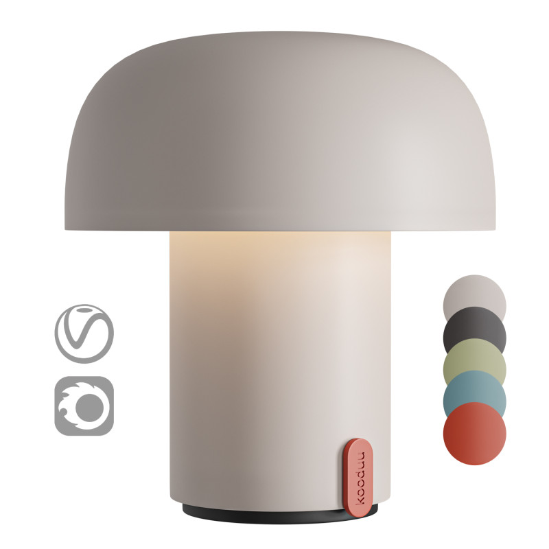 Sensa Cloudy table lamp by Kooduu 3D Модель .c4d .max .obj .3ds .fbx .stl .blend