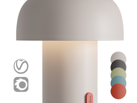 Sensa Cloudy table lamp by Kooduu 3D मॉडल