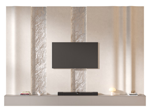 TV wall set 06 3Dモデル