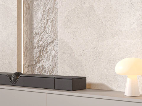 TV wall set 06 3D Model