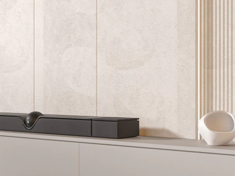 TV wall set 07 3D Model