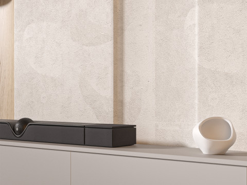 TV wall set 08 3D Model