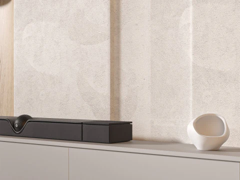 TV wall set 08 3D Model