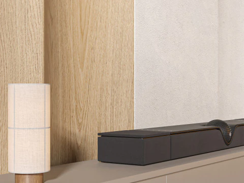 TV wall set 08 3D Model