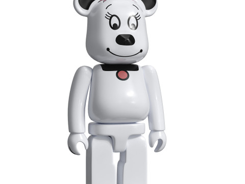 Bearbrick 400 Belle Bear Modelo 3D