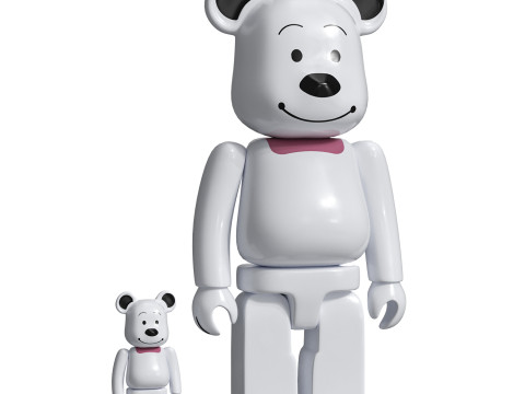 Bearbrick 400 Belle Bear Modelo 3D