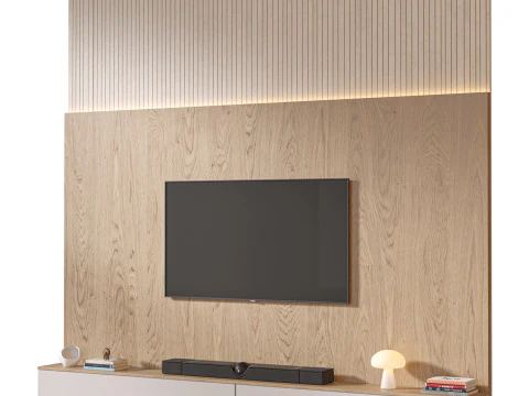 TV wall set 10 3D Model