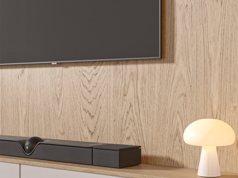 TV wall set 10 3D 模型