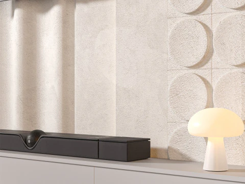 TV duvar seti 12 3D Model